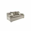 Zetelbed Lincoln 2 persoons - 203x102cm -  stof & lederlook - taupe & beige