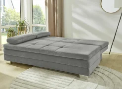 Zetelbed Lindau 2 persoons 203x106cm - stof - grijs