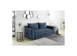 Zetelbed Rick 2-zit - stof - blauw