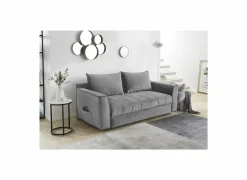 Zetelbed Rick 2-zit - stof - lichtgrijs