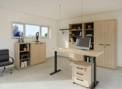 Zit sta bureau Flexo-2 150x80xH73-123cm - decor - zand eik