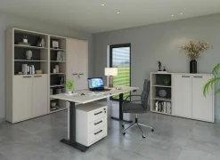 Zit sta bureau Flexo-1 200x80xH73-123cm - decor - bolivar wood