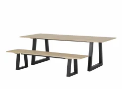 Zitbank Sherwood 210cm - eik massief - naturel