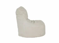 Zitzak Pesaro 75x65x95cm - stof - ivoor