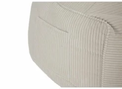 Zitzak Pesaro 75x65x95cm - stof - ivoor